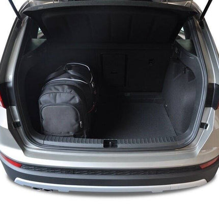 Kjust Kjust Reistassenset voor Seat Ateca vanaf 2016 - Set van 4 Tassen met 2 Roltassen en 2 Vliegtuigtassen Harvest Automotive 4