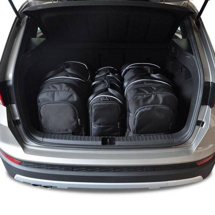 Kjust Kjust Reistassenset voor Seat Ateca vanaf 2016 - Set van 4 Tassen met 2 Roltassen en 2 Vliegtuigtassen Harvest Automotive 1