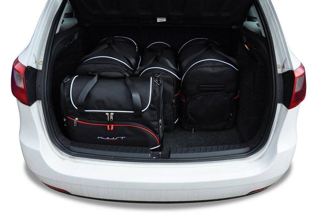 Kjust Kjust Reistassenset voor Seat Ibiza ST stationwagen 2010-2017 - Set van 5 Tassen met 2 Roltassen en 3 Vliegtuigtassen Harvest Automotive 2
