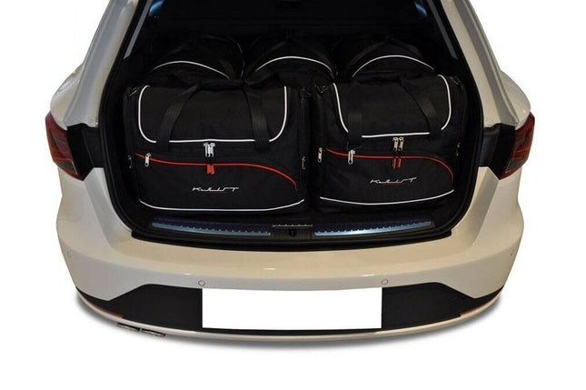 Kjust Kjust Reistassenset voor Seat Leon 5-deurs 2013-2020 - Set van 5 Tassen met 3 Roltassen en 2 Vliegtuigtassen Harvest Automotive 1