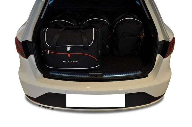 Kjust Kjust Reistassenset voor Seat Leon 5-deurs 2013-2020 - Set van 5 Tassen met 3 Roltassen en 2 Vliegtuigtassen Harvest Automotive 2