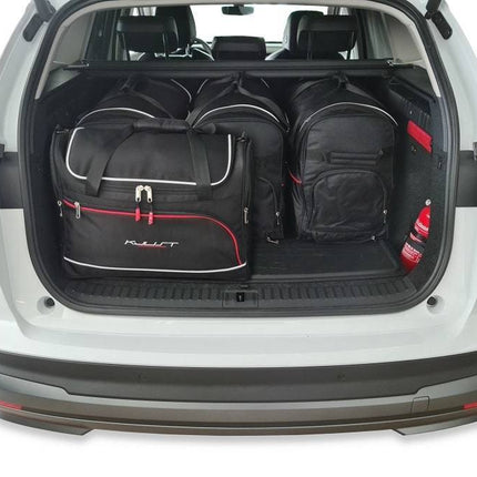 Kjust Kjust Reistassenset voor Skoda Enyaq vanaf 2021 - Set van 5 Tassen met 3 Roltassen en 2 Vliegtuigtassen Harvest Automotive 2