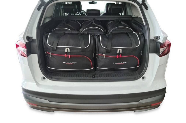 Kjust Kjust Reistassenset voor Skoda Enyaq vanaf 2021 - Set van 5 Tassen met 3 Roltassen en 2 Vliegtuigtassen Harvest Automotive 1