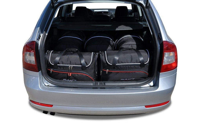 Kjust Kjust Reistassenset voor Skoda Octavia stationwagen 2004-2009 - Set van 5 Tassen met 3 Roltassen en 2 Vliegtuigtassen Harvest Automotive 1