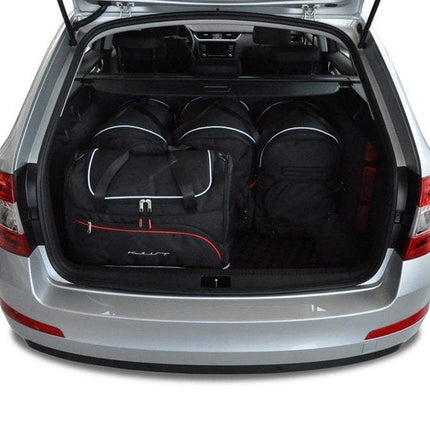 Kjust Kjust Reistassenset voor Skoda Octavia stationwagen 2013-2020 - Set van 5 Tassen met 3 Roltassen en 2 Sporttassen Harvest Automotive 2