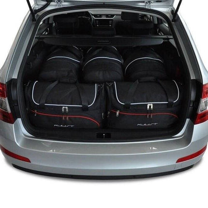 Kjust Kjust Reistassenset voor Skoda Octavia stationwagen 2013-2020 - Set van 5 Tassen met 3 Roltassen en 2 Vliegtuigtassen Harvest Automotive 1