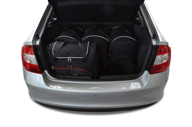 Kjust Kjust Reistassenset voor Skoda Rapid 5-deurs vanaf 2012 - Set van 5 Tassen met 3 Roltassen en 2 Sporttassen Harvest Automotive 2