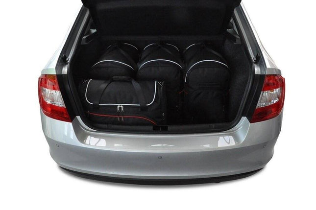 Kjust Kjust Reistassenset voor Skoda Rapid 5-deurs vanaf 2012 - Set van 5 Tassen met 3 Roltassen en 2 Vliegtuigtassen Harvest Automotive 2