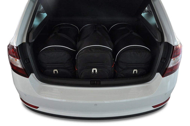 Kjust Kjust Reistassenset voor Skoda Rapid Spaceback vanaf 2013 - Set van 3 Tassen met 3 Roltassen Harvest Automotive 1