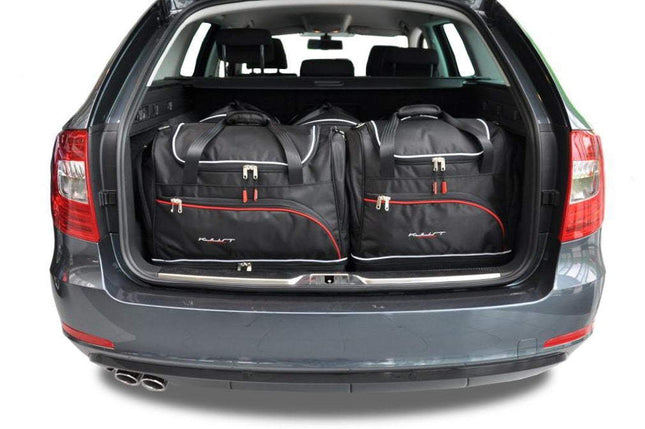 Kjust Kjust Reistassenset voor Skoda Superb stationwagen 2009-2015 - Set van 5 Tassen met 3 Roltassen en 2 Sporttassen Harvest Automotive 1