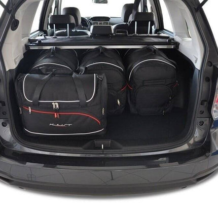 Kjust Kjust Reistassenset voor Subaru Forester 2013-2019 - Set van 5 Tassen met 3 Roltassen en 2 Vliegtuigtassen Harvest Automotive 2