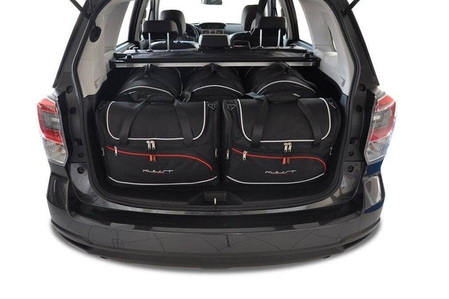 Kjust Kjust Reistassenset voor Subaru Forester 2013-2019 - Set van 5 Tassen met 3 Roltassen en 2 Vliegtuigtassen Harvest Automotive 1