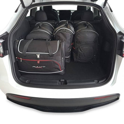 Kjust Kjust Reistassenset voor Tesla Model Y 2020-2025 - Set van 5 Tassen met 2 Roltassen 1 Sporttas en 2 Vliegtuigtassen Harvest Automotive 2