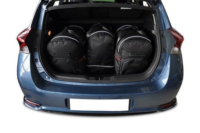 Kjust Kjust Reistassenset voor Toyota Auris 5-deurs 2012-2018 - Set van 4 Tassen met 2 Roltassen 1 Sporttas en 1 Vliegtuigtas Harvest Automotive 2