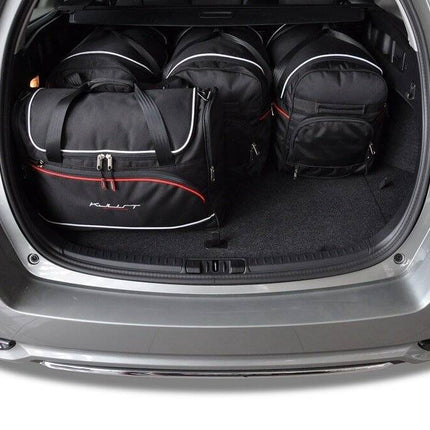 Kjust Kjust Reistassenset voor Toyota Auris Touring Sports 2013-2018 - Set van 5 Tassen met 3 Roltassen en 2 Vliegtuigtassen Harvest Automotive 2