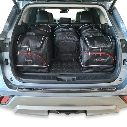 Kjust Kjust Reistassenset voor Toyota Highlander vanaf 2021 - Set van 6 Tassen met 3 Roltassen en 3 Sporttassen Harvest Automotive 2