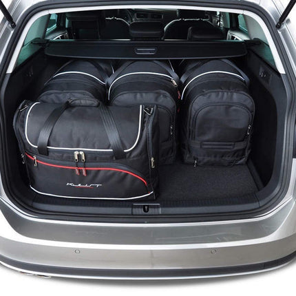 Kjust Kjust Reistassenset voor Volkswagen Golf Alltrack 2015-2020 - Set van 5 Tassen met 3 Roltassen en 2 Vliegtuigtassen Harvest Automotive 2