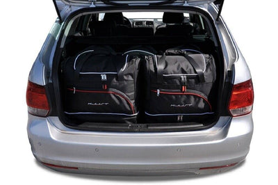 Kjust Reistassenset voor Volkswagen Golf stationwagen 2009-2013 - Set van 5 Tassen met 3 Roltassen en 2 Sporttassen