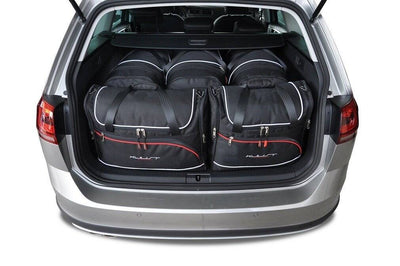 Kjust Reistassenset voor Volkswagen Golf stationwagen 2013-2020 - Set van 5 Tassen met 3 Roltassen en 2 Vliegtuigtassen