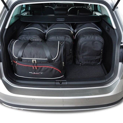 Kjust Kjust Reistassenset voor Volkswagen Golf stationwagen 2013-2020 - Set van 5 Tassen met 3 Roltassen en 2 Vliegtuigtassen Harvest Automotive 2