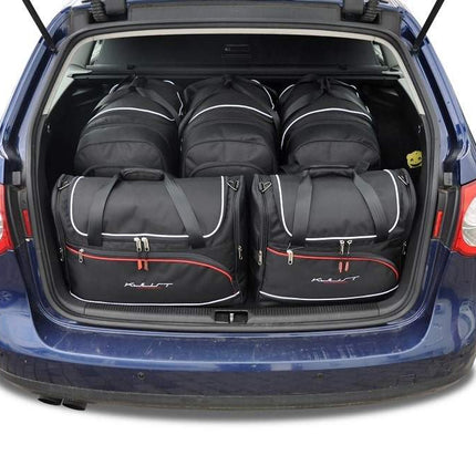 Kjust Kjust Reistassenset voor Volkswagen Passat Variant 2005-2011 - Set van 5 Tassen met 3 Roltassen en 2 Vliegtuigtassen Harvest Automotive 1