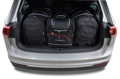 Kjust Reistassenset voor Volkswagen Tiguan 2016-2024 - Set van 4 Tassen met 2 Roltassen 1 Sporttas en 1 Vliegtuigtas