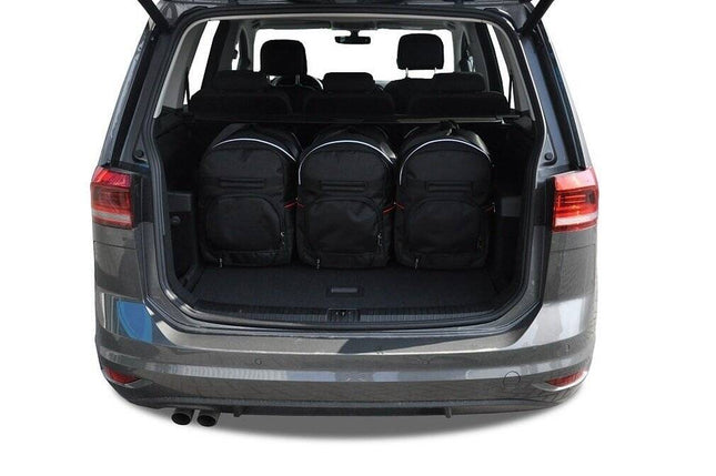 Kjust Kjust Reistassenset voor Volkswagen Touran vanaf 2015 - Set van 5 Tassen met 3 Roltassen en 2 Vliegtuigtassen Harvest Automotive 2