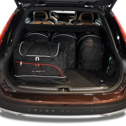 Kjust Kjust Reistassenset voor Volvo V90 Cross Country 2017-2022 - Set van 5 Tassen met 3 Roltassen en 2 Sporttassen Harvest Automotive 2