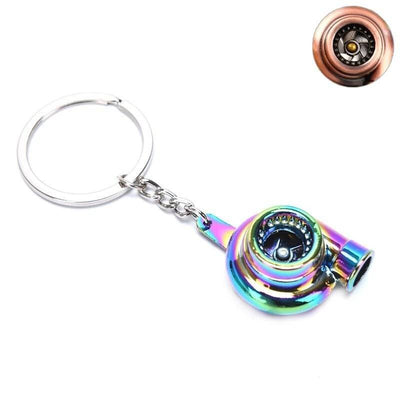 Buntes Turbo -Schlüsselbund Regenbogen - Aluminium