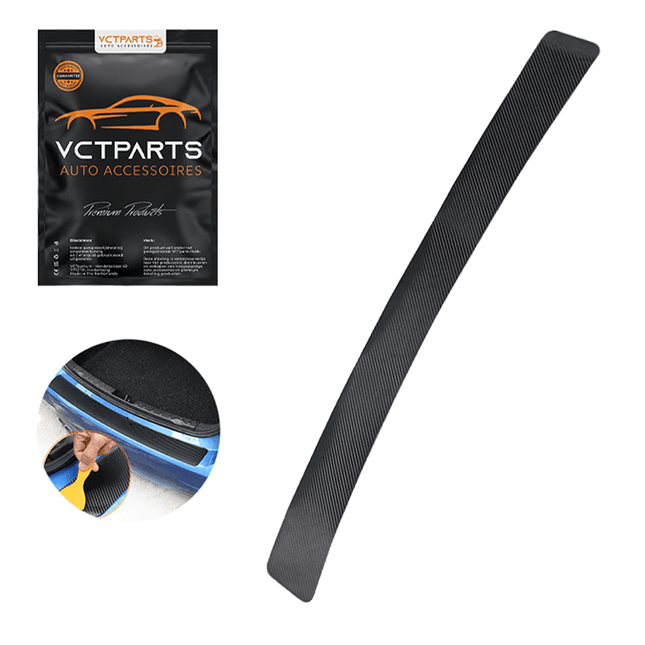 Kofferbak Lijst Achterbumper Carbon Sticker Kras Bescherming - 104cm - VCTparts.nl