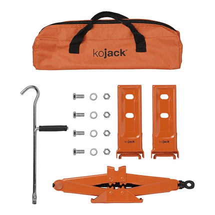 KoJack KoJack Schaarkrik voor Caravan 1500kg - Betrouwbaar Nivelleringssysteem en Krik met Draagtas PAT Europe 4