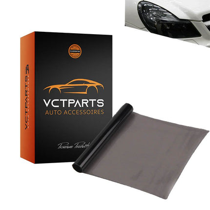 VCTparts Koplamp en Achterlicht Folie Wrap Donker Zwart (30 x 60 cm) – Smoke Tint Vinyl NORGOS 1