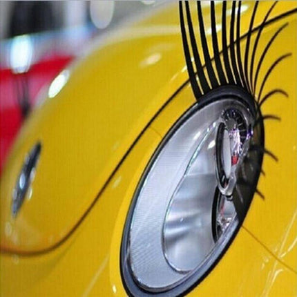 VCTparts Koplamp Wimpers Oogleden Car Eyelashes Set - Decoratie Auto Koplampen Universeel Zwart Op Maat NORGOS 5