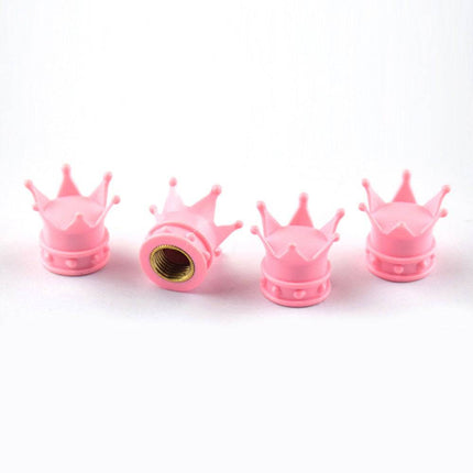 VCTparts Kroon Ventieldopjes - Metaal Roze (set) NORGOS 3