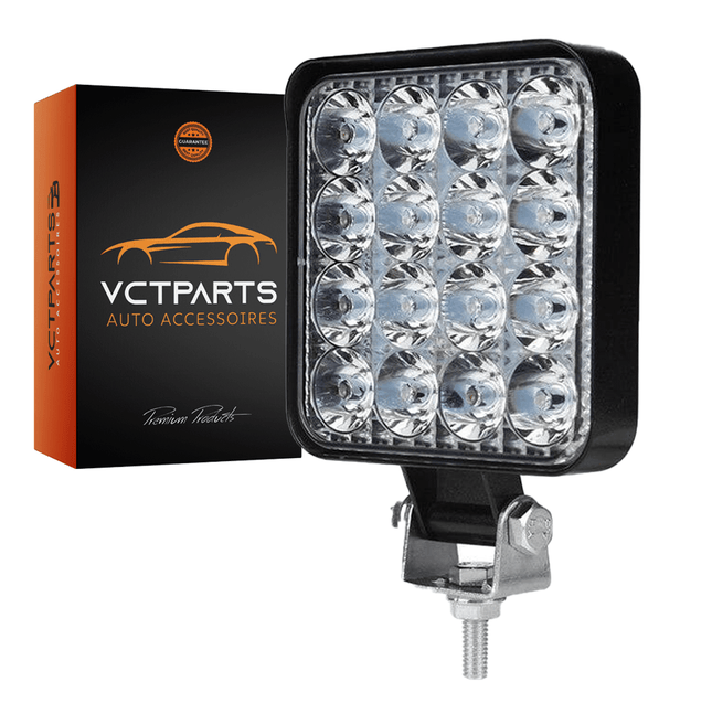 LED Achterlicht Offroad Verstraler 48W - Vierkant Spotlight voor Extra Verlichting - VCTparts.nl