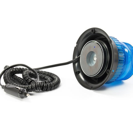 AEB Flitslicht LED Magnetisch 12-24V Blauw Compact Ontwerp met 6 LEDs en 1 Flitspatroon - VCTparts.nl