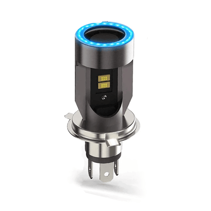 VCTparts LED H4 Koplamp met Angel Eye – 8000K Blauw/Wit Auto Motor Scooter – 1 Stuk NORGOS 6