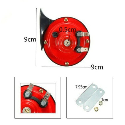 VCTparts Luchthoorn Toeter - Super luide Claxon 12V Rood NORGOS 7