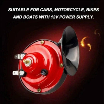 VCTparts Luchthoorn Toeter - Super luide Claxon 12V Rood NORGOS 6