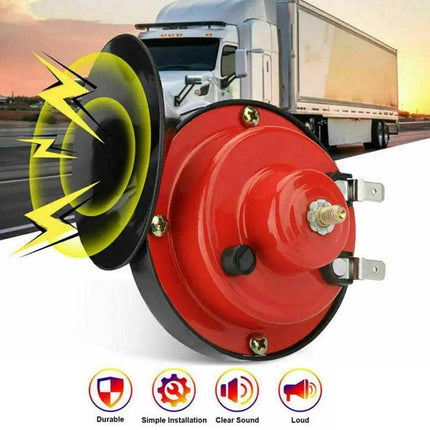 Luchthoorn Toeter - Super luide Claxon 24V Zwart - VCTparts.nl