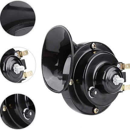 Luchthoorn Toeter - Super luide Claxon 24V Zwart - VCTparts.nl