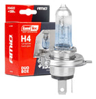 LumiTec Next Gen Halogeenlampen H4 12V 60 - 55W +135% Lichtopbrengst – DUO Set Auto Koplampverlichting ECE Goedgekeurd - VCTparts.nl