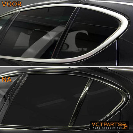VCTparts Mat Zwarte Dechrome Wrap Tape – Zelfklevend Vinyl voor Auto 3/5/7/10cm 10M – Chroom Verwijder Strip voor Raambekleding Pijler Daklijst Interieur NORGOS 8