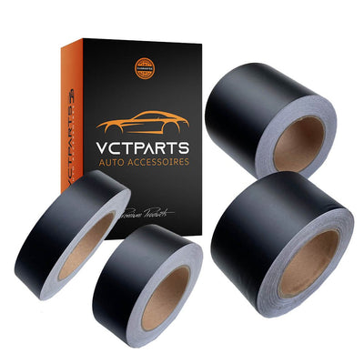 Entchromungsband in Mattschwarz – Selbstklebende Vinylfolie für Autos, 3/5/7/10 cm, 10 m – Chrom-Entfernungsstreifen für Fensterleisten, Säulen, Dachleisten und Innenraum