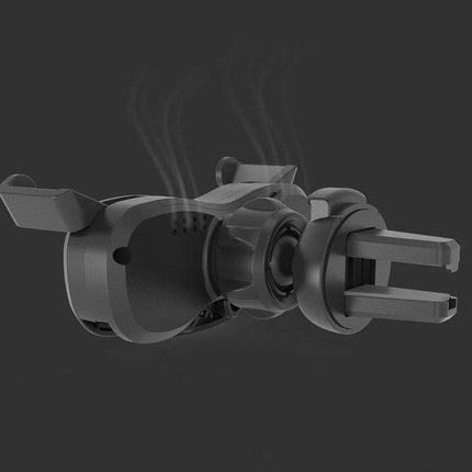 Gravity Smartphone Auto Telefoonhouder voor Ventilatierooster met Luchtverfrisser Zwart - VCTparts.nl