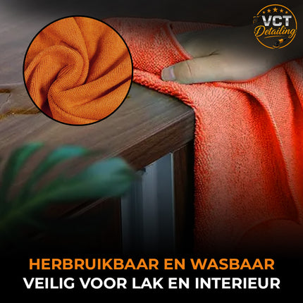 Combideal Clean Interior Interieurreiniger met Microvezel Doek en Detailing Brush - VCTparts.nl