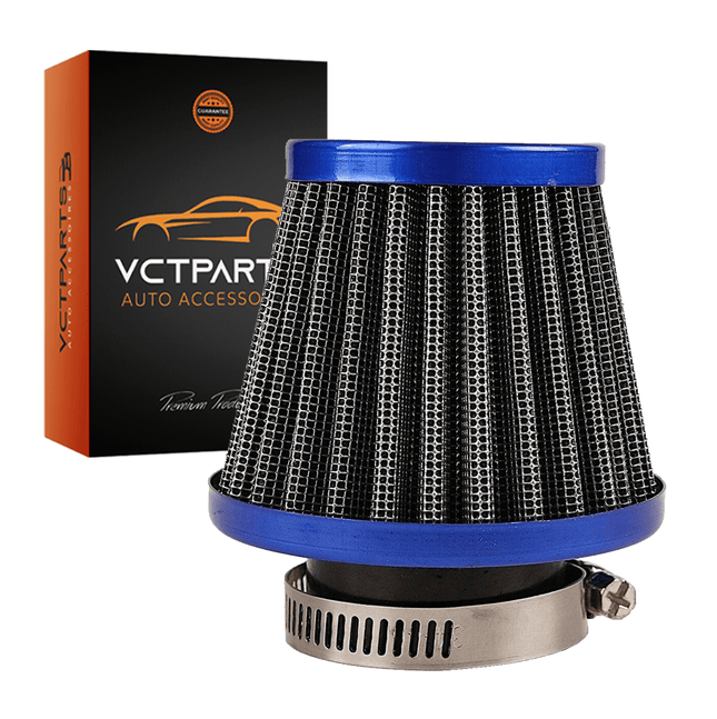 Motorcross Open Luchtfilter Blauw Sport Filter (38mm) – Verhoog de Prestaties van je Motor - VCTparts.nl