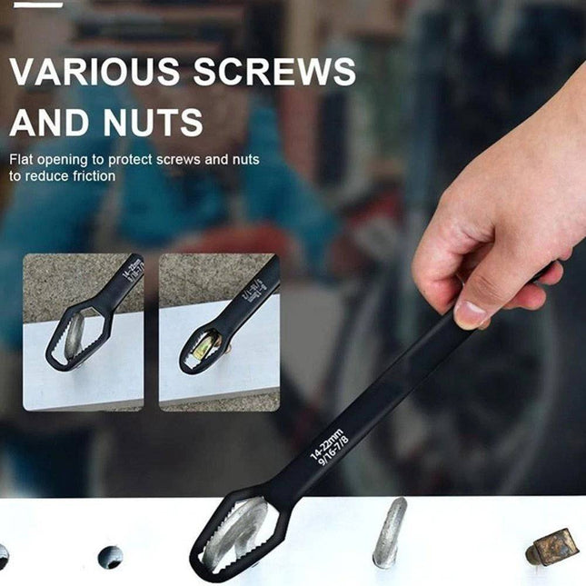 Multifunctionele Tweekoppige Moersleutel Steeksleutel 8 - 22mm - Chrome [Gereedschap - Meerzijdig - Universeel - Multi steek] - VCTparts.nl