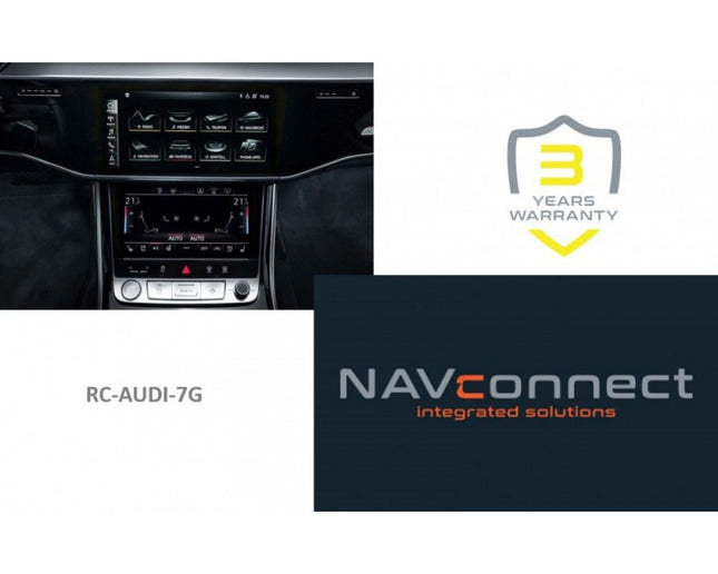 NavInc NavInc Camera Interface Audi E - tron A6 A7 A8 Q8 Golf 8 ID3 – Front en Rear NavConnect Camera Interface MIB3 met Parkeerlijnen en PiP Optimount 2