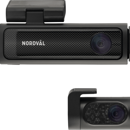 Nordval Nordväl DC202 2CH Dashcam 4K GPS Wi-Fi 256GB Video Recorder Zwart - VCTparts.nl